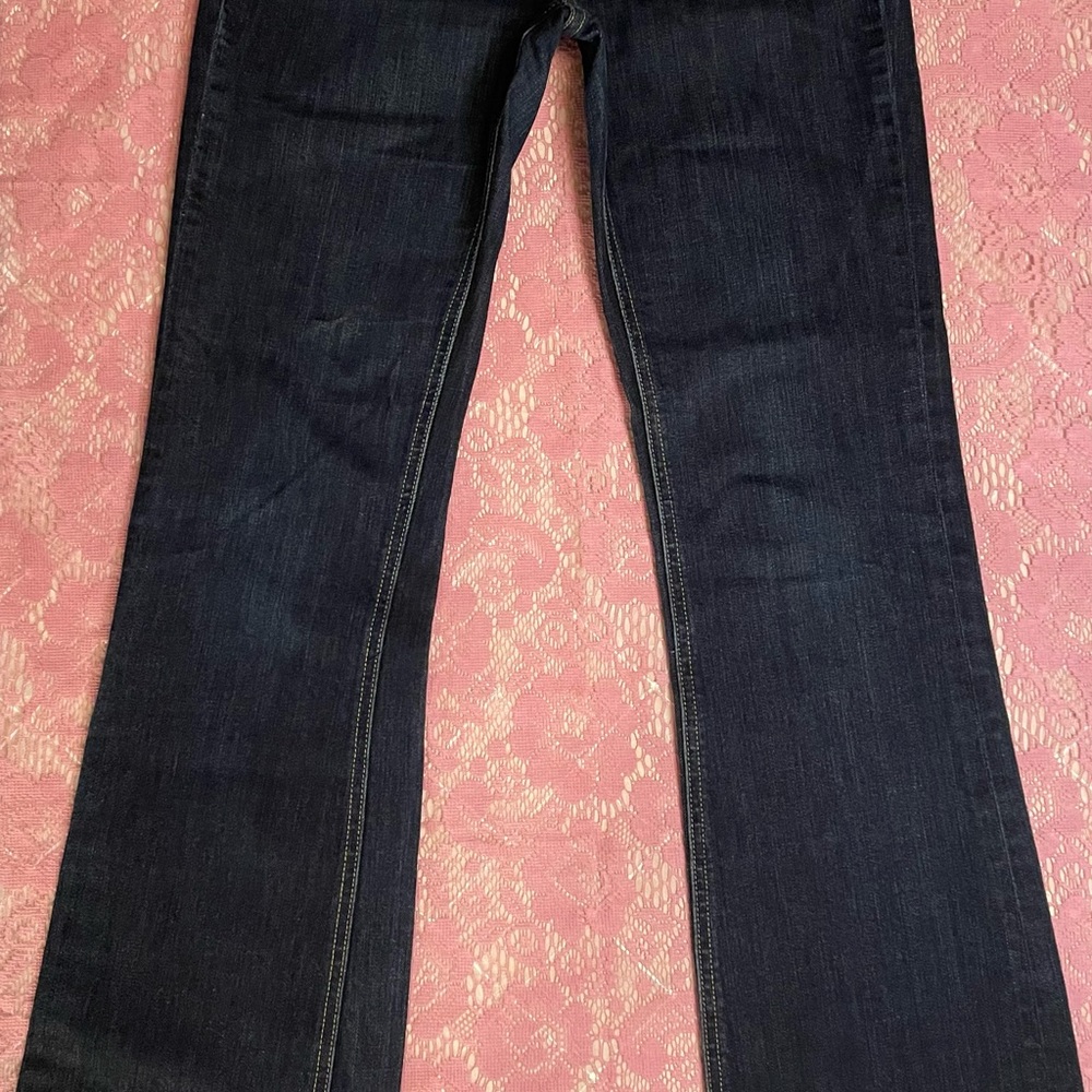 Victoria’s Secret Hipster Jeans, Dark, Size 4, Boot Cut